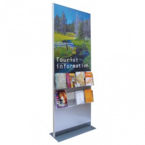 Porta Brochure in Plexiglass per Totem Arianna Info NTBROCHURE